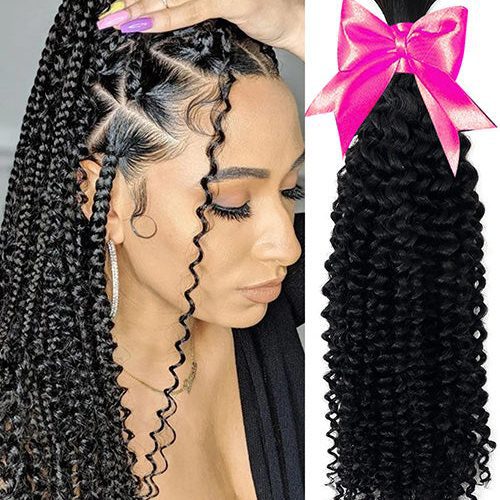 Natural Black Curly Bulk Human Hair Bulk for Braiding Brazilian Human Hair Bulk No Weft 12